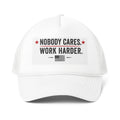 Nobody Cares. Work Harder. Trucker Hat — Motivational Mesh-Back Cap