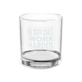 Whiskey Glass — Engraved "Nobody Cares. Work Harder." Rocks Glass (10.5 oz)
